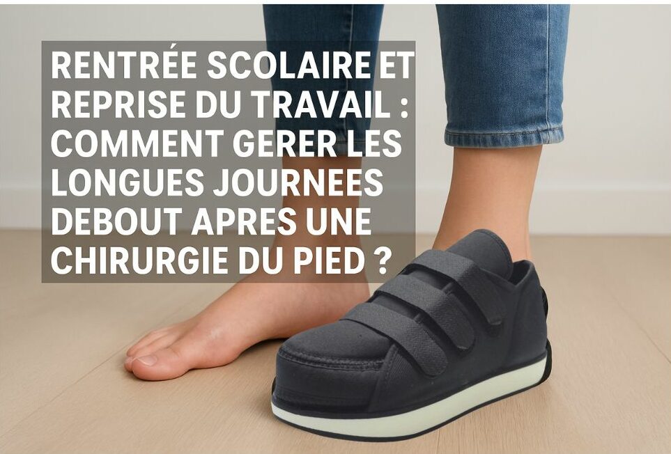 Rentrée scolaire et reprise du travail : comment gérer les longues journées debout après une chirurgie du pied ?